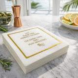 Linen-Feel Cocktail Napkins, Perfect Women Drink Wine and Play Mahjong