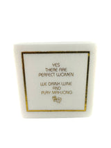 Maven Home Linen-Feel Cocktail Napkins, Perfect Women Drink Wine and Play Mahjong - view 07