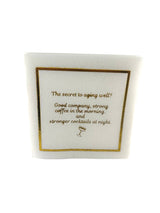 Maven Home Linen-Feel Cocktail Napkins, Secret to Aging Well: Coffee and Cocktails - view 05