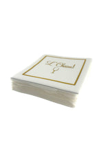Maven Home Linen-Feel Cocktail Napkins, L'Chaim - view 06