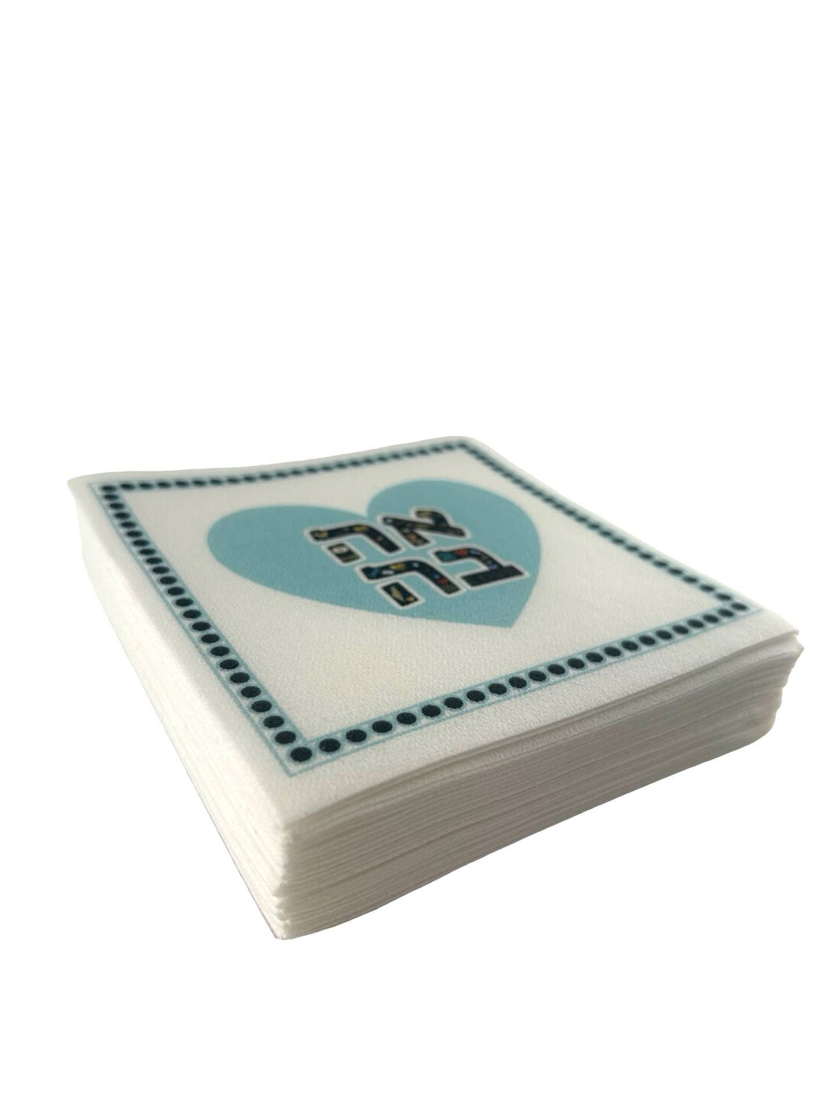 Maven Home Linen-Feel Cocktail Napkins, Ahava Aqua - view 03