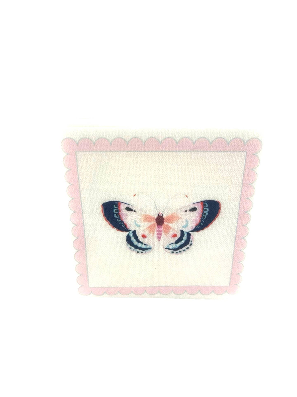 Maven Home Linen-Feel Cocktail Napkins, Pink Butterfly - view 08