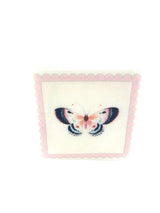 Maven Home Linen-Feel Cocktail Napkins, Pink Butterfly - view 08