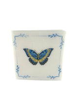 Maven Home Linen-Feel Cocktail Napkins, Blue Butterfly - view 07