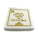 Maven Home Linen-Feel Cocktail Napkins, Not My Circus, My House Is a Zoo - view 07