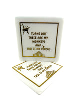 Maven Home Linen-Feel Cocktail Napkins, These Are My Monkeys and This Is My Circus - view 04