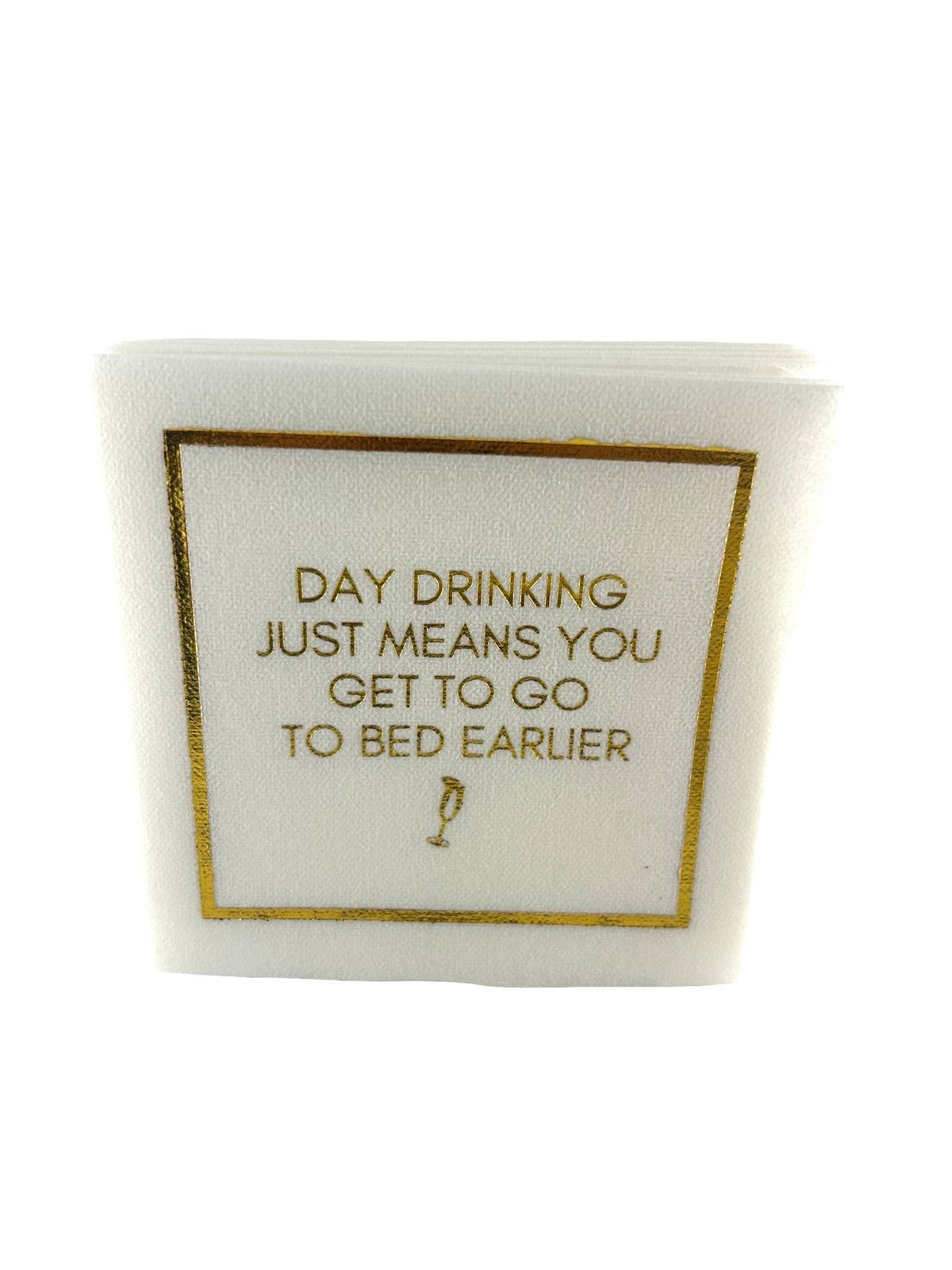 Maven Home Linen-Feel Cocktail Napkins, Day Drinking - view 07