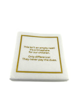 Linen-Feel Cocktail Napkins, Empty Nest Timeshare - alternate view