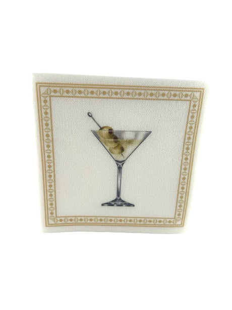 Maven Home Linen-Feel Cocktail Napkins, Classic Martini - view 06