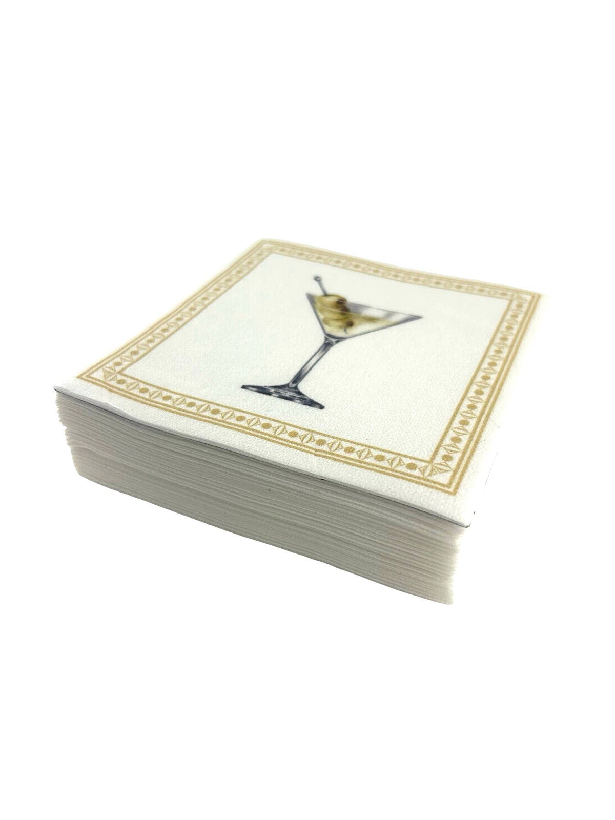 Maven Home Linen-Feel Cocktail Napkins, Classic Martini - view 07