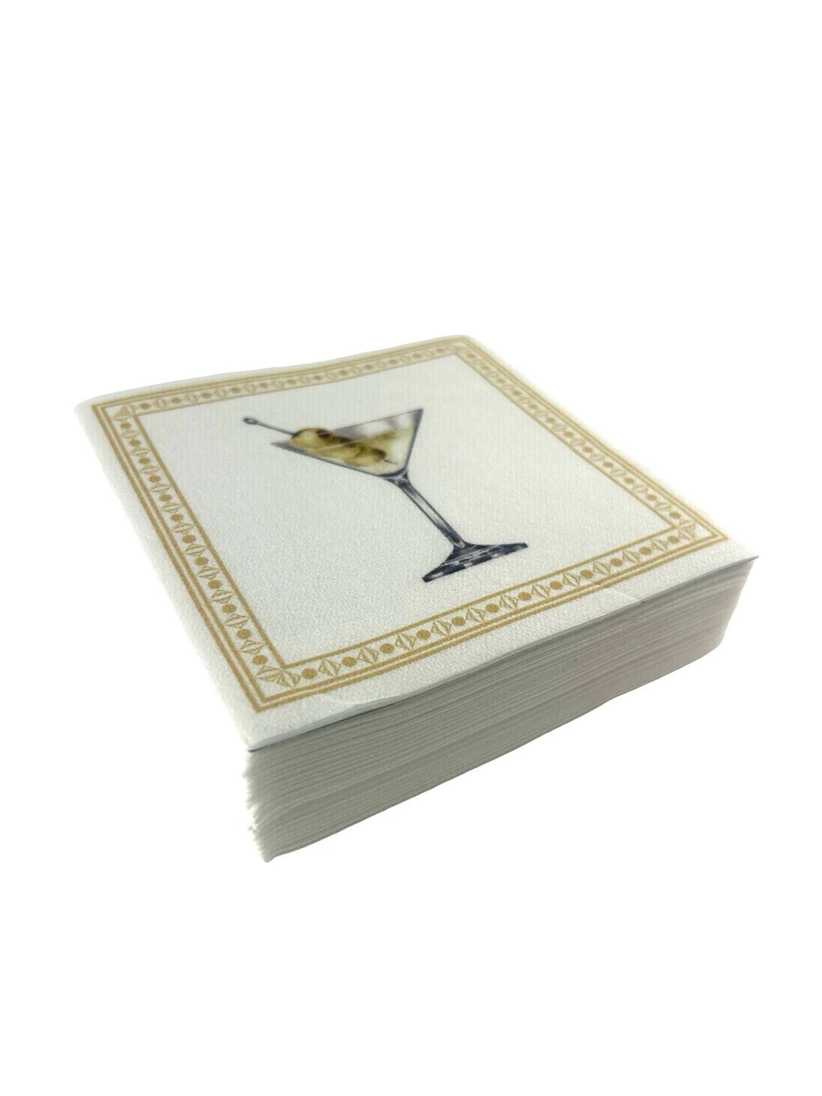 Maven Home Linen-Feel Cocktail Napkins, Classic Martini - view 08