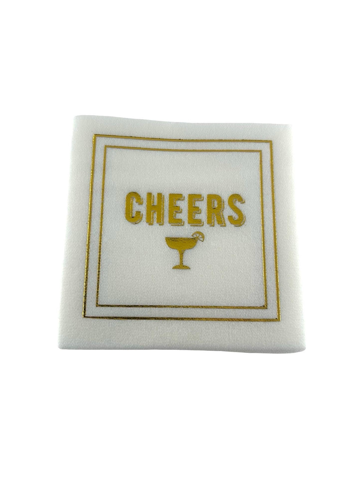 Maven Home Linen-Feel Cocktail Napkins, Cheers - view 04