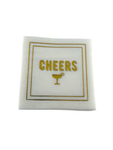 Maven Home Linen-Feel Cocktail Napkins, Cheers - view 04