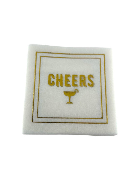 Maven Home Linen-Feel Cocktail Napkins, Cheers - view 04