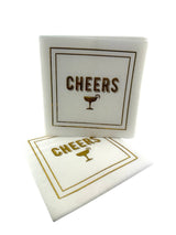 Maven Home Linen-Feel Cocktail Napkins, Cheers - view 06