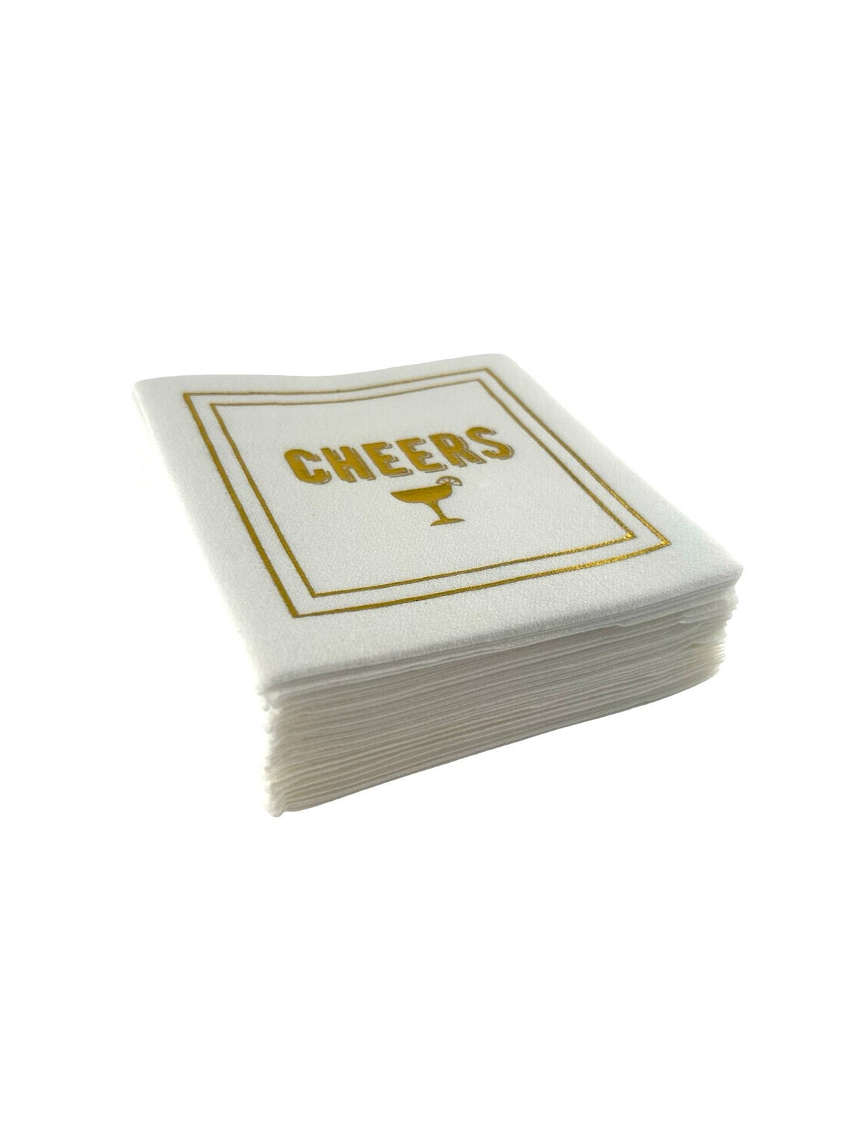 Maven Home Linen-Feel Cocktail Napkins, Cheers - view 07
