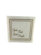 Maven Home Linen-Feel Cocktail Napkins, Good Food Great People - view 04