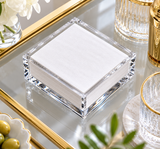 Clear Acrylic Cocktail Napkin Holder, Classic 6 Inch — Maven Home