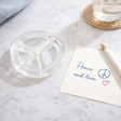 Maven Home Clear Peace acrylic napkin weight