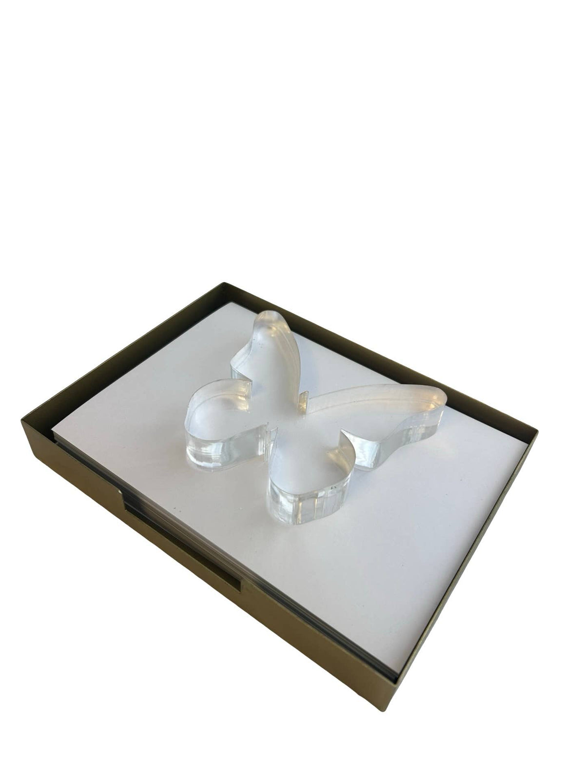 Maven Home Clear Butterfly acrylic napkin weight - view 03