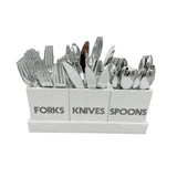 Modern Acrylic Flatware Caddy, White - view 08