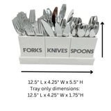 Modern Acrylic Flatware Caddy, White - view 09