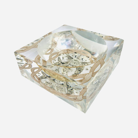 Decorative Acrylic Bowl, Aura Exotic Neutral - view 03