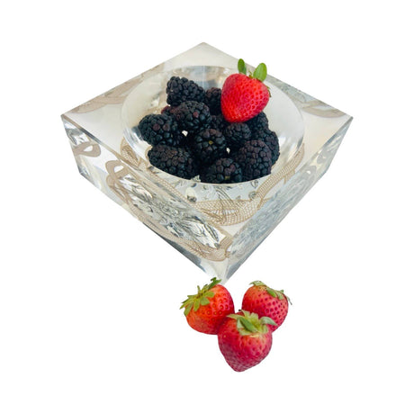 Decorative Acrylic Bowl, Aura Exotic Neutral - view 07