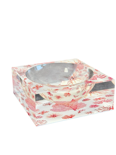 Decorative Acrylic Bowl, Aura Coral - view 05