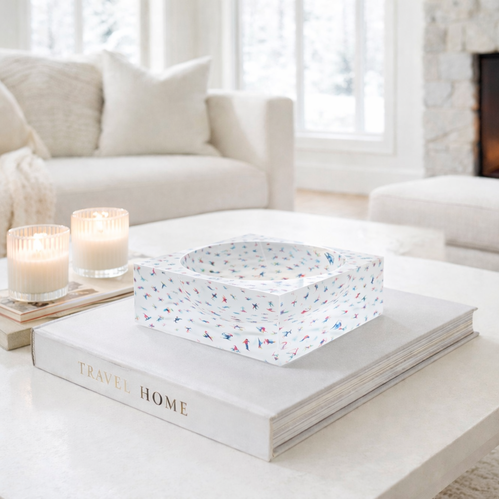 Decorative Acrylic Bowl, Aura Ski Jump - view 03