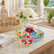 Decorative Acrylic Bowl, Aura Abstract