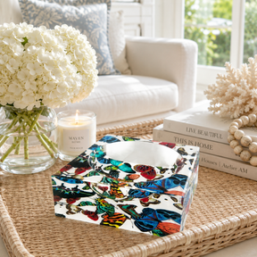 Decorative Acrylic Bowl, Aura Butterfly Heaven