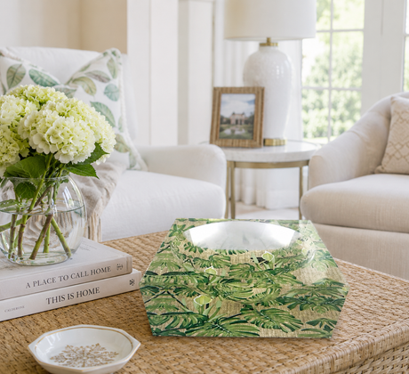 Decorative Acrylic Bowl, Aura Palm Patch - alternate view
