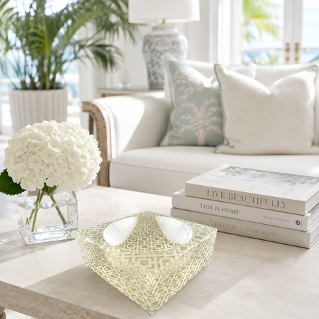 Decorative Acrylic Bowl, Aura Woven