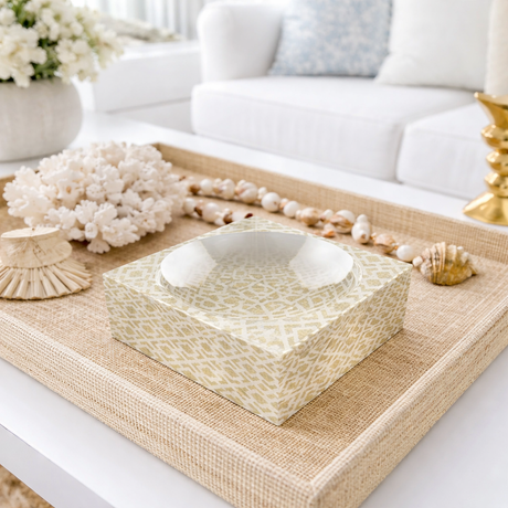 Decorative Acrylic Bowl, Aura Woven - alternate view