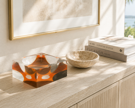 Decorative Acrylic Bowl, Aura Throwback - alternate view