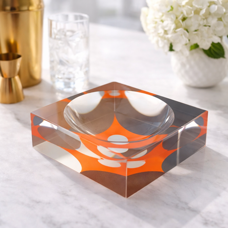 Decorative Acrylic Bowl, Aura Throwback - view 03