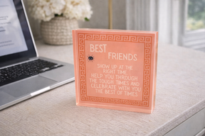 Acrylic Desk Weight Decor, Best Friends