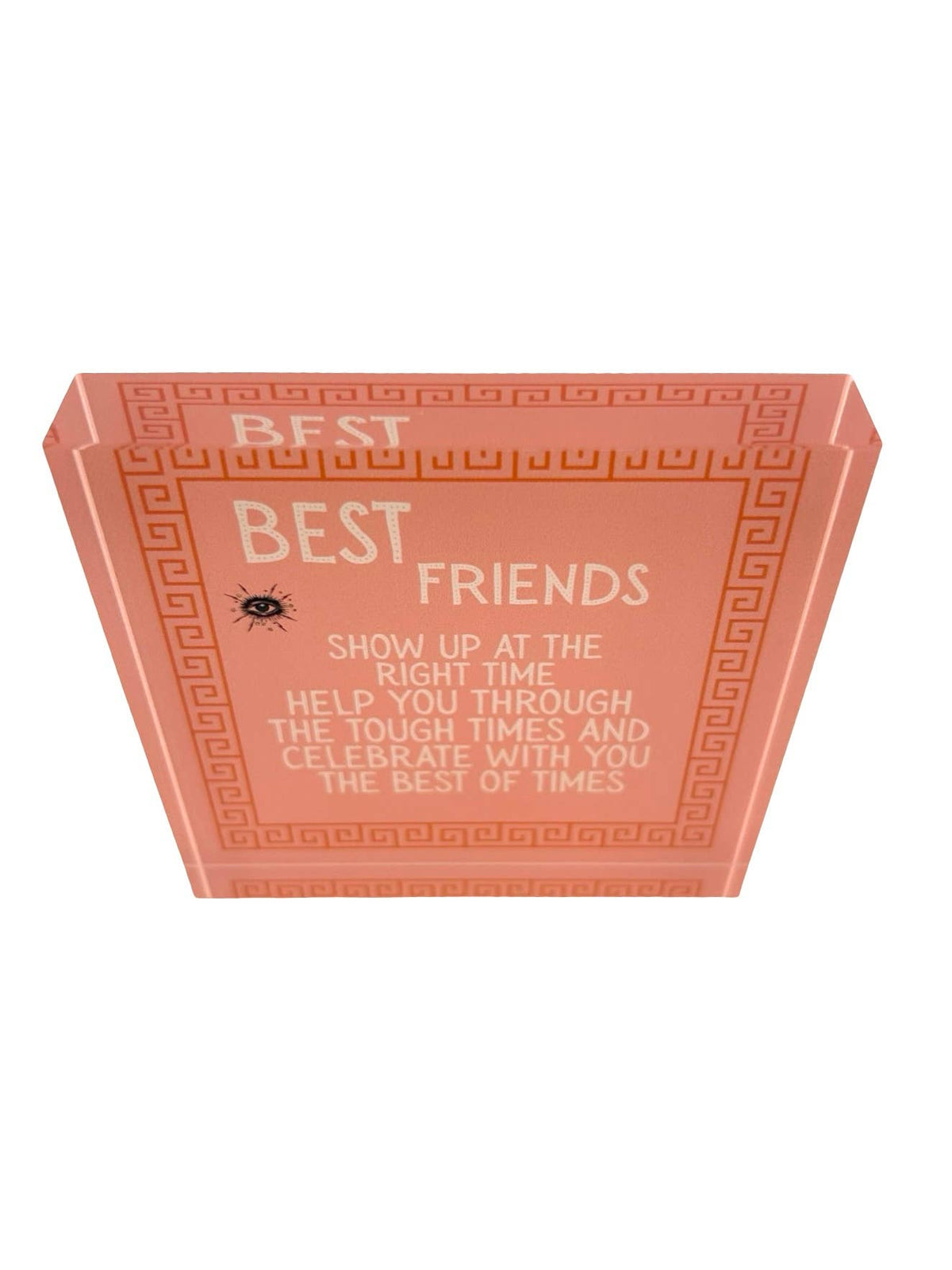 Acrylic Desk Weight Decor, Best Friends - alternate view