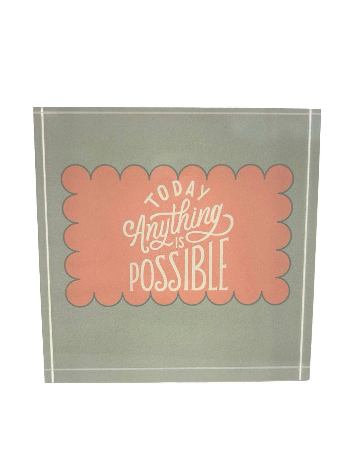 Maven Home Today acrylic desk weight, view 3