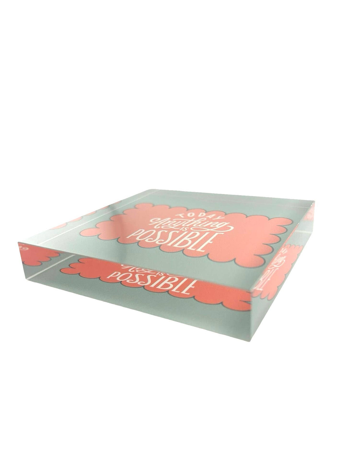 Maven Home Today acrylic desk weight, view 6
