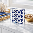 Acrylic Desk Weight Decor, Triple Love — Maven Home