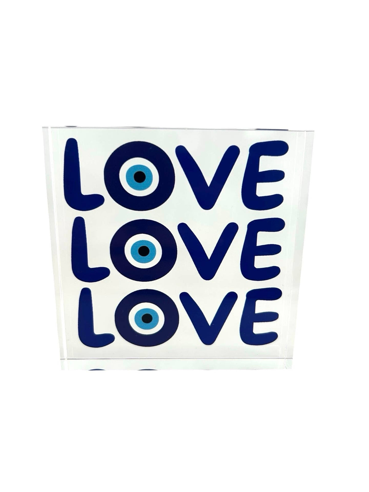Acrylic Desk Weight Decor, Triple Love — Maven Home