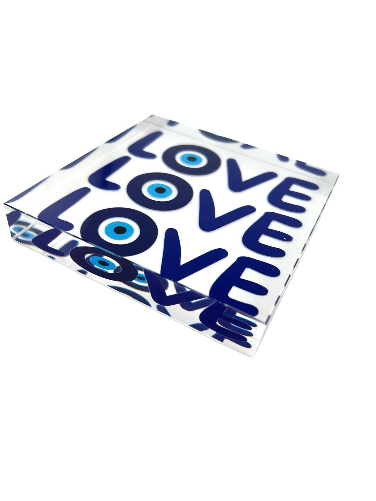 Acrylic Desk Weight Decor, Triple Love — Maven Home