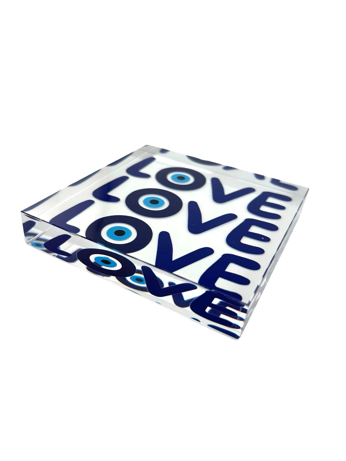 Acrylic Desk Weight Decor, Triple Love — Maven Home