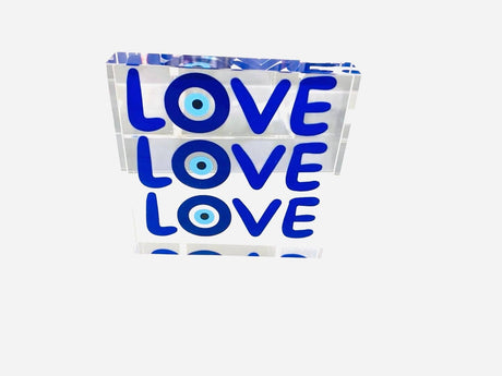 Acrylic Desk Weight Decor, Triple Love — Maven Home