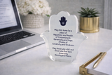 Acrylic Desk Weight Decor, Hamsa Home