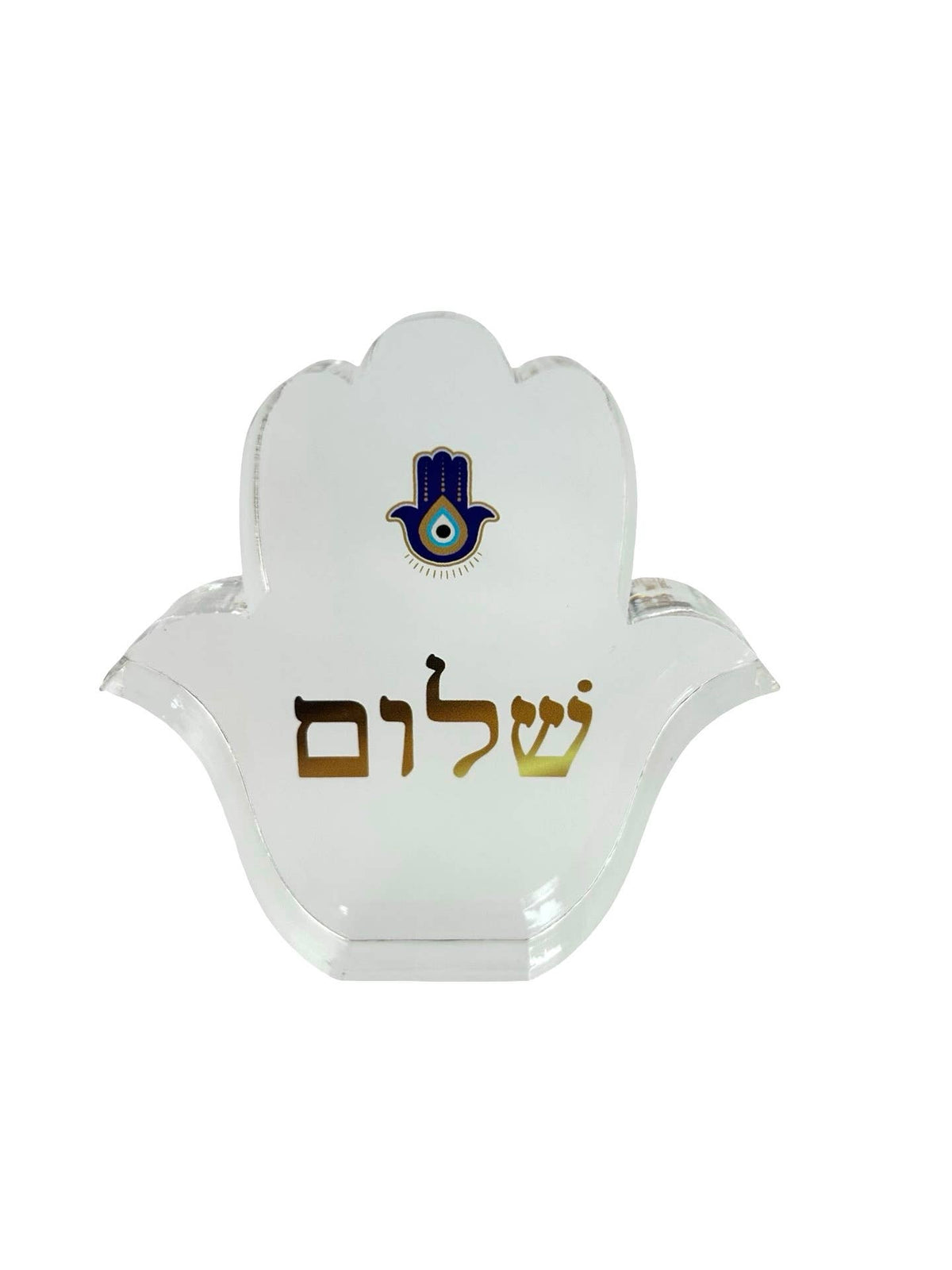 Maven Home Hamsa Shalom acrylic desk weight, view 3