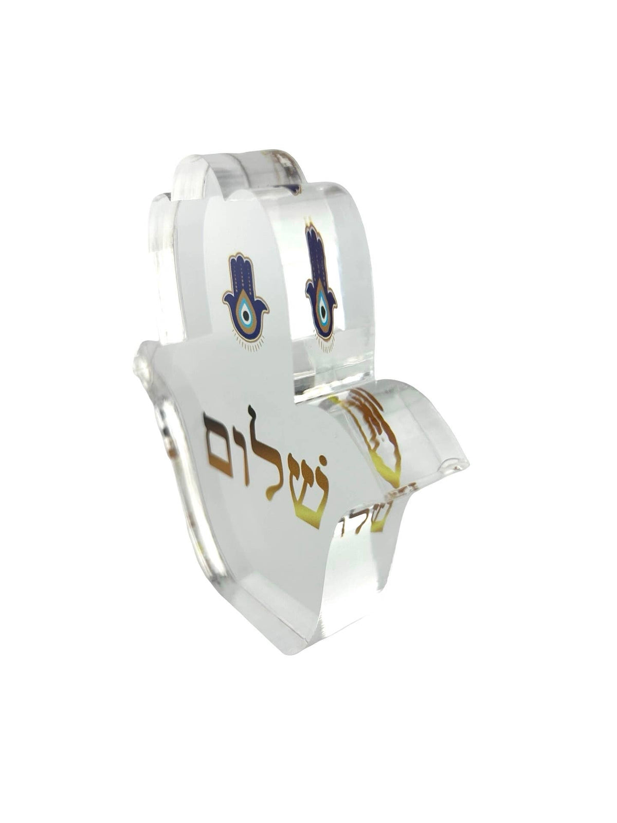 Maven Home Hamsa Shalom acrylic desk weight, view 6