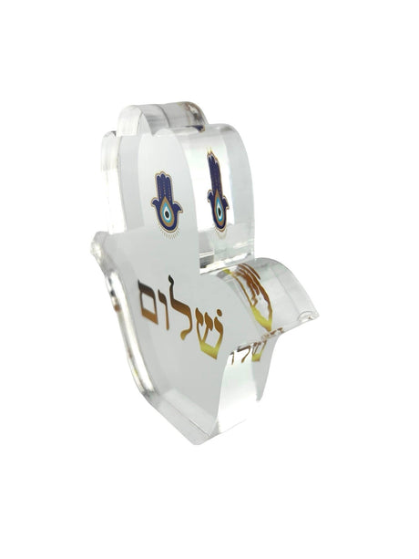 Maven Home Hamsa Shalom acrylic desk weight, view 6